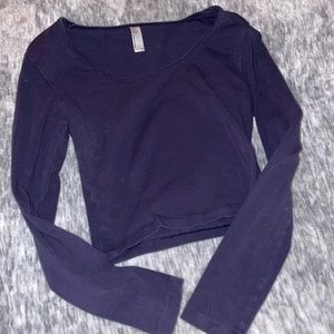 🎉CLOSET SALE 3 for 20🎉 American Apparel Navy Blue Crop Long Sleeve Shirt